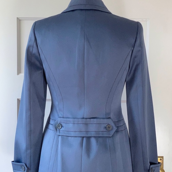 BCBG MaxAzria Steel Blue Double Breast Evening Blazer - Picture 4 of 7